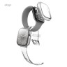 Elago для Apple Watch 42 mm (Series 10) чехол Clear Shield case+9H glass Frosted Transparent