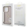 Guess для iPhone 16 Pro Max чехол PU Grained leather 4G Big metal logo and Camera Stand Hard Pink