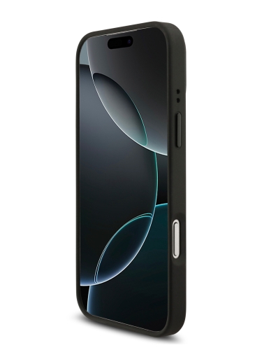 BMW для iPhone 17 Pro чехол M-series Kevlar Matt Metal logo & Cam Hard Black (MagSafe)