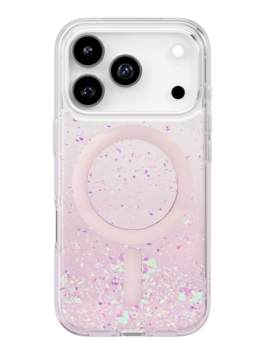 Uniq для iPhone 17 Pro чехол COEHL Resin Rosara Pink Haze (MagSafe)