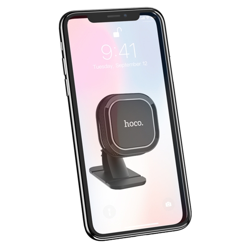 HOCO автодержатель CA53 Intelligent magnetic car holder (на торпеду) Black/Gray