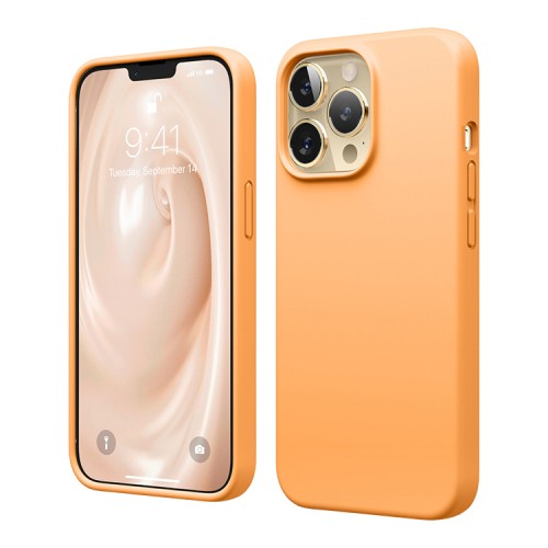 Elago Soft Silicone чехол для iPhone 13 Pro Max, оранжевый