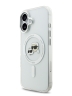 Karl Lagerfeld для iPhone 17 чехол IML NFT Karl & Choup Heads Metal camera Hard White (MagSafe)