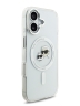 Karl Lagerfeld для iPhone 17 чехол IML NFT Karl & Choup Heads Metal camera Hard White (MagSafe)