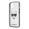 Чехол Karl Lagerfeld Choupette Hard Transparent для iPhone 13, черная рамка