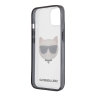 Чехол Karl Lagerfeld Choupette Hard Transparent для iPhone 13, черная рамка