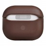 Чехол Uniq Terra Genuine Leather with wrist strap для AirPods 3 (2021), коричневый
