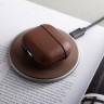 Чехол Uniq Terra Genuine Leather with wrist strap для AirPods 3 (2021), коричневый