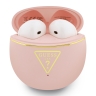 Guess Наушники TWS Bluetooth Round with Printed Triangle logo Pink