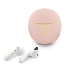 Guess Наушники TWS Bluetooth Round with Printed Triangle logo Pink