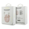 Guess Наушники TWS Bluetooth Round with Printed Triangle logo Pink