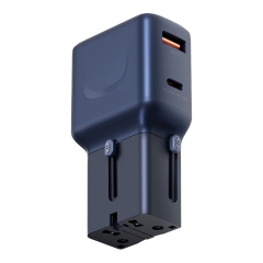 Energea СЗУ TravelGo adapter 35, USB-C + USB-A, PD35W 150 countries Blue
