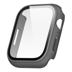 Чехол со стеклом Elago Clear Shield case 9H glass для Apple Watch 45 мм, серый (матовый)