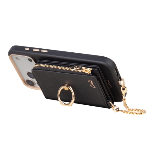 Uniq картхолдер COEHL Mirelle Magnetic Wallet with Wrist strap Ebony Black