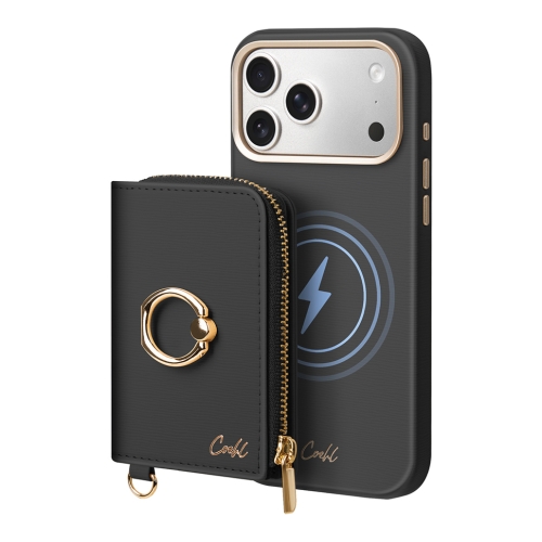 Uniq картхолдер COEHL Mirelle Magnetic Wallet with Wrist strap Ebony Black