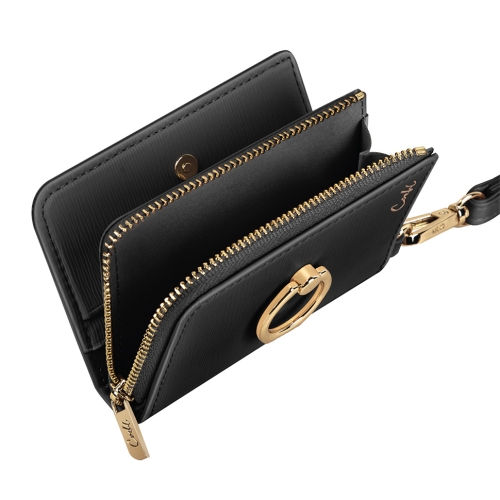 Uniq картхолдер COEHL Mirelle Magnetic Wallet with Wrist strap Ebony Black