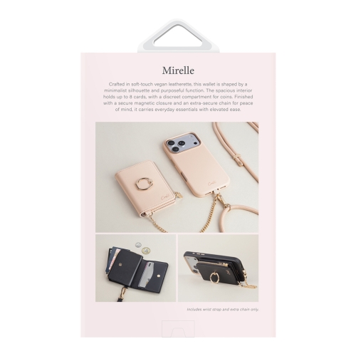 Uniq картхолдер COEHL Mirelle Magnetic Wallet with Wrist strap Ebony Black