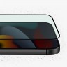 Защитное стекло Uniq OPTIX Vision care (anti-blue) для iPhone 14 Pro Max, черная рамка (+installer)