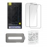 Baseus All-glass (Dust-proof) для iPhone 14 Pro (2 шт), черная рамка