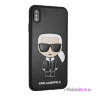 Чехол Karl Lagerfeld Iconic Karl Hard для iPhone XS Max, черный