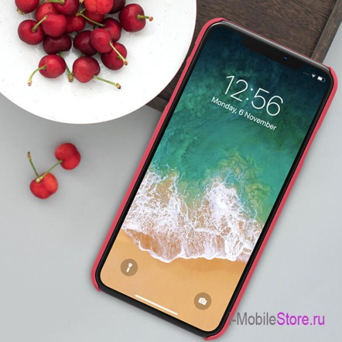 Чехол Nillkin Super Frosted Shield для iPhone XS Max, красный 