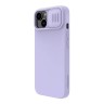 Чехол Nillkin CamShield Silky Silicone для iPhone 14, Misty Purple