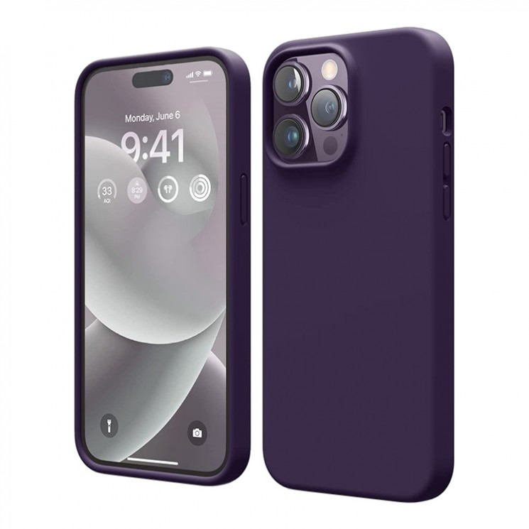 Чехол Elago Soft Silicone для iPhone 14 Pro, Dark Purple