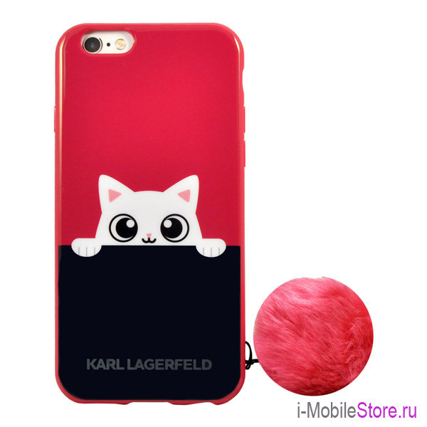 Чехол Karl Lagerfeld K-Peek A Boo для iPhone 6/6s, розовый