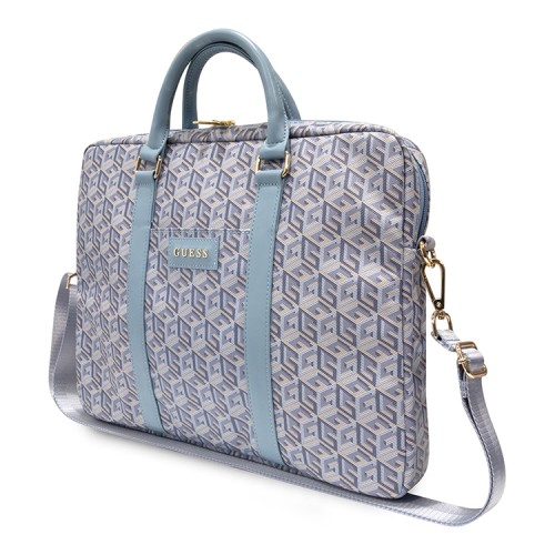 Сумка Guess G CUBE Bag для ноутбуков 15-16 дюймов, голубая