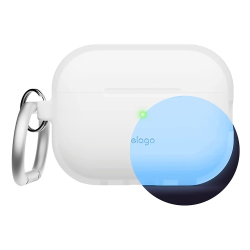 Чехол Elago Silicone Hang case для AirPods Pro 2, Nightglow Blue (New)