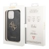 Guess для iPhone 15 Pro чехол PU 4G Big metal logo Hard Grey