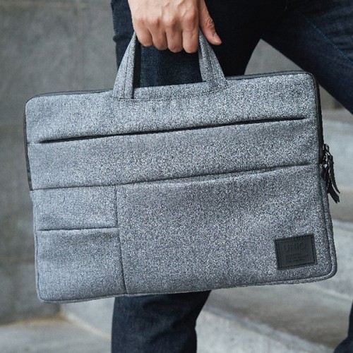 Папка-сумка Uniq Cavalier 2-в-1 для ноутбуков до 15'', серая