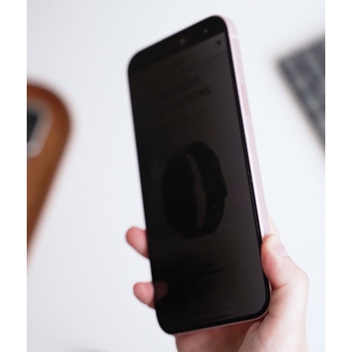 Uniq стекло для iPhone 15/14 Pro OPTIX Privacy (Антишпион) Clear/Black (+installer)