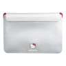 Hello Kitty для ноутбуков 13"/14" чехол Sleeve PU Grained leather Metal Kitty Head Silver