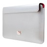 Hello Kitty для ноутбуков 13"/14" чехол Sleeve PU Grained leather Metal Kitty Head Silver