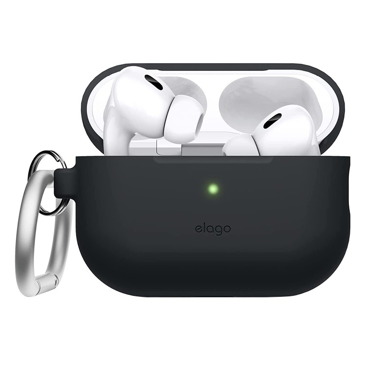 Elago AirPods Pro 2 all Silicone Hang case Black