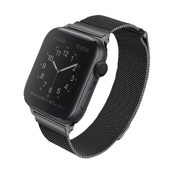 Ремешок Uniq Dante Strap Steel для Apple Watch All 42-44-45 мм, черный