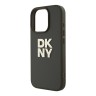 DKNY для iPhone 16 Pro Max чехол PU Stack metal logo Hard + Hand strap Green