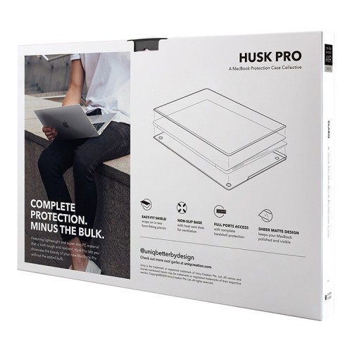 Чехол Uniq HUSK Pro Claro для MacBook Air 13 (2020), серый