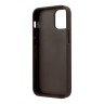 Чехол Guess 4G Stripe Metal logo Hard для iPhone 12 | 12 Pro, коричневый