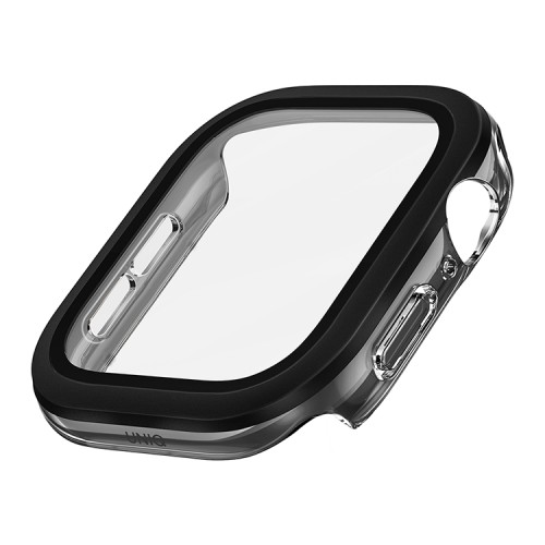 Uniq для Apple Watch 42 mm чехол VOUTE with 9H Tempered Glass Jet Black