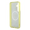 Guess для Galaxy S25 чехол PC/TPU 4G Peony Hard Brown (MagSafe)
