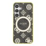Guess для Galaxy S25 чехол PC/TPU 4G Peony Hard Brown (MagSafe)
