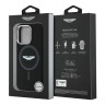 Aston Martin для iPhone 16 Pro Max чехол Liquid Silicone Grey Circle Metal Cam Hard Black (MagSafe)