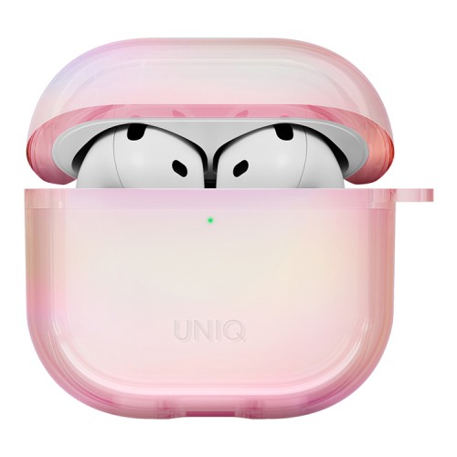 Uniq для Airpods 4 чехол Iridescia (holographic) Pink Prism