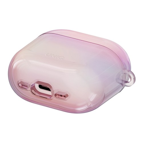 Uniq для Airpods 4 чехол Iridescia (holographic) Pink Prism