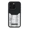 Karl Lagerfeld для iPhone 15 Pro Max чехол Cardslot PU Grained leather Leopard pocket Hard Black