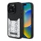 Karl Lagerfeld для iPhone 15 Pro Max чехол Cardslot PU Grained leather Leopard pocket Hard Black