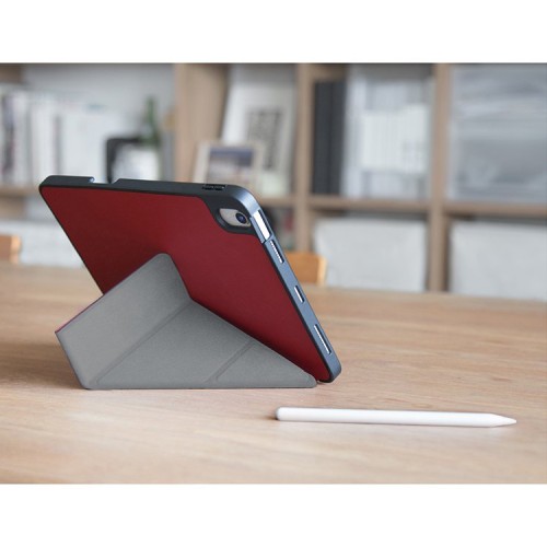 Чехол Uniq Transforma Rigor Anti-microbial для iPad Air 10.9 (2020) с отсеком для стилуса, красный
