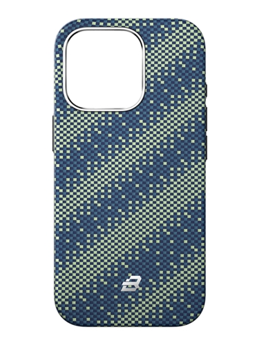 BlueO чехол для iPhone 16 Pro Max Kevlar Armor Aramid fiber Green (MagSafe)